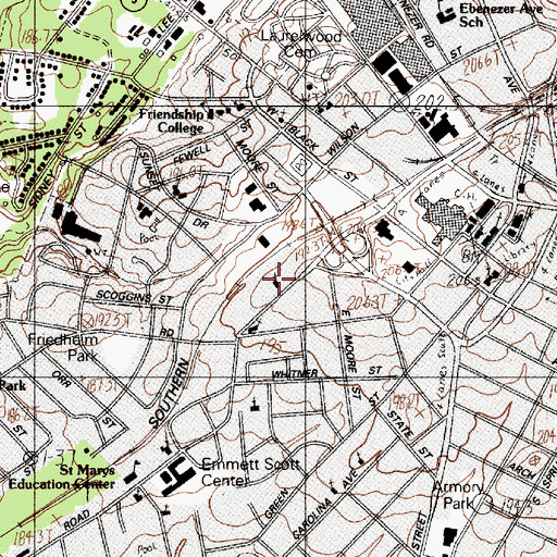 Topographic Map of Hermon United Presbyterian Church, SC