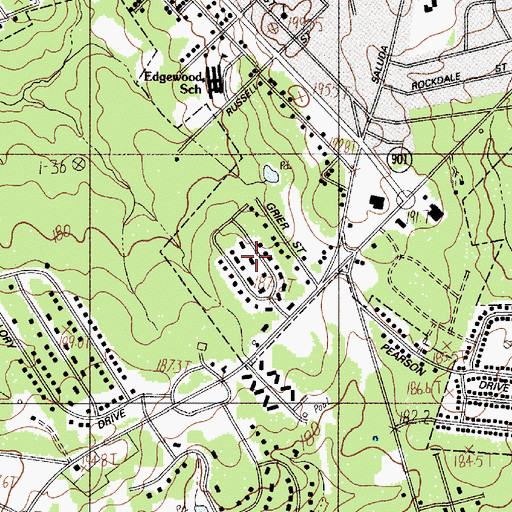 Topographic Map of Laney Terrace, SC