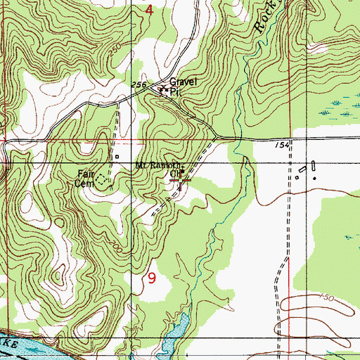 Topographic Map of Mount Ramoth Church, AL