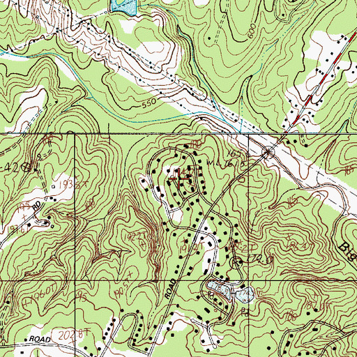 Topographic Map of Monterey Hills, SC