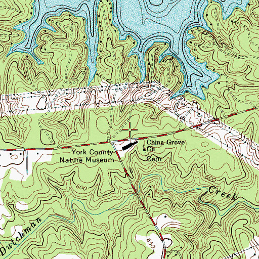 Topographic Map of Mount Gallant Elementary School, SC