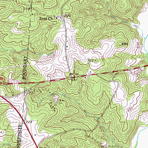 Topographic Map of Mount View School (historical), SC