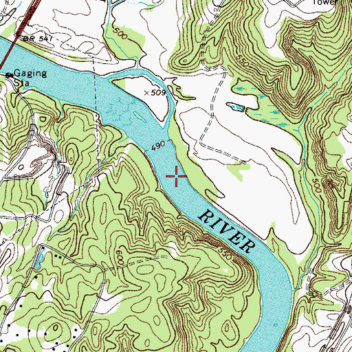Topographic Map of Nations Ford, SC