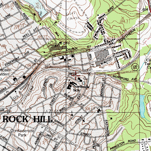Topographic Map of Northside Park, SC