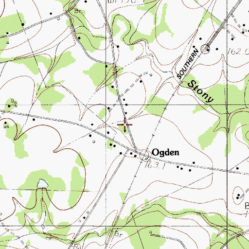 Topographic Map of Ogden School (historical), SC