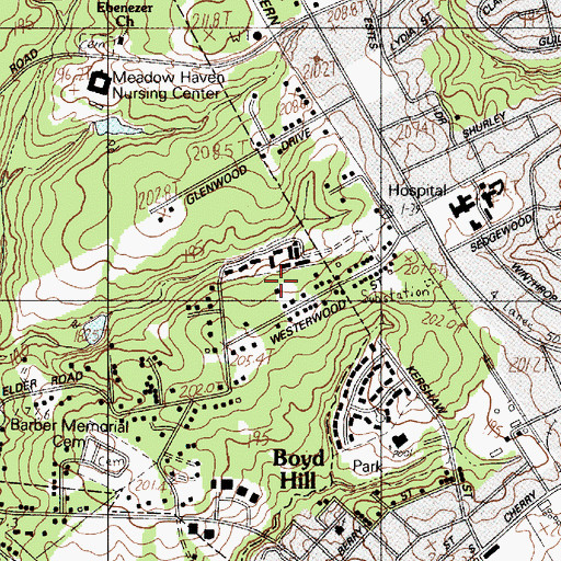 Topographic Map of Old Farm, SC