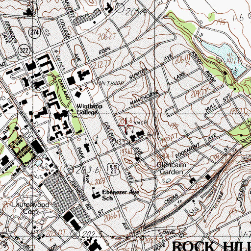 Topographic Map of Oratory School for Boys (historical), SC