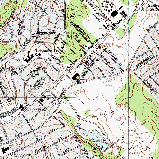 Topographic Map of Pentecostal Holiness Church, SC