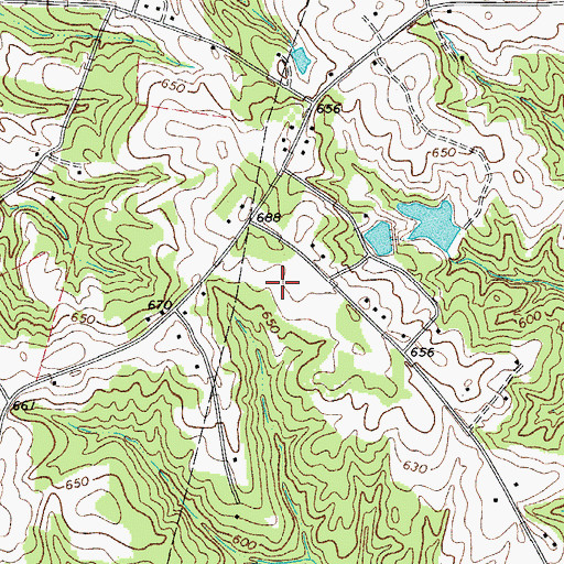 Topographic Map of Ravenwood, SC