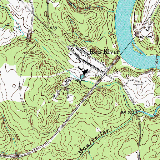 Topographic Map of Red River School (historical), SC