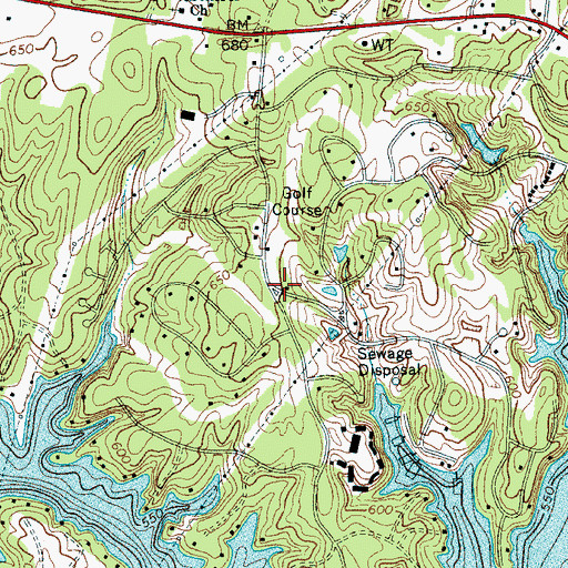 Topographic Map of River Hills Plantation, SC