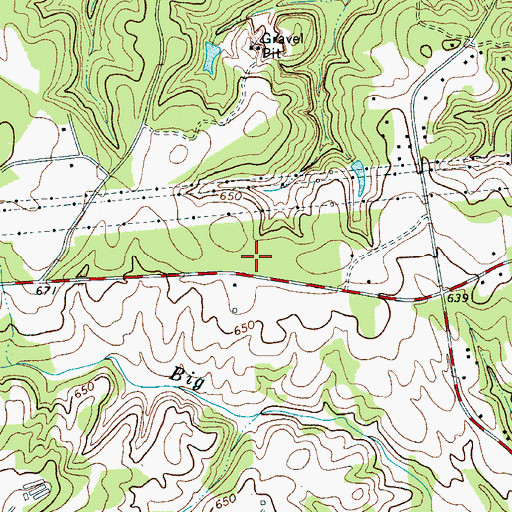 Topographic Map of River Pines, SC