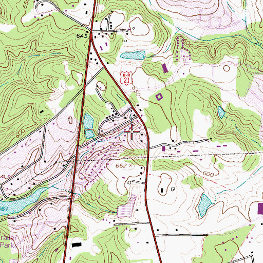 Topographic Map of Saint James School (historical), SC