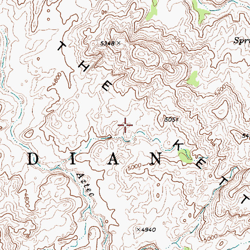 Topographic Map of The Kettle, AZ