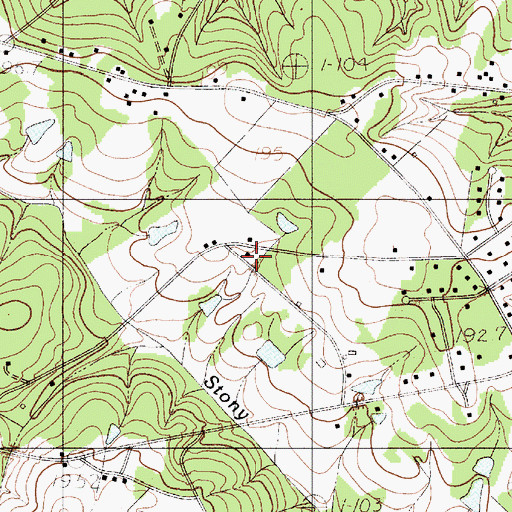 Topographic Map of Sharon Church (historical), SC