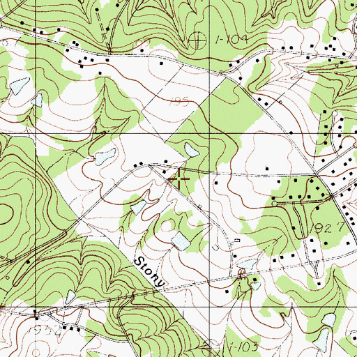 Topographic Map of Sharon School (historical), SC