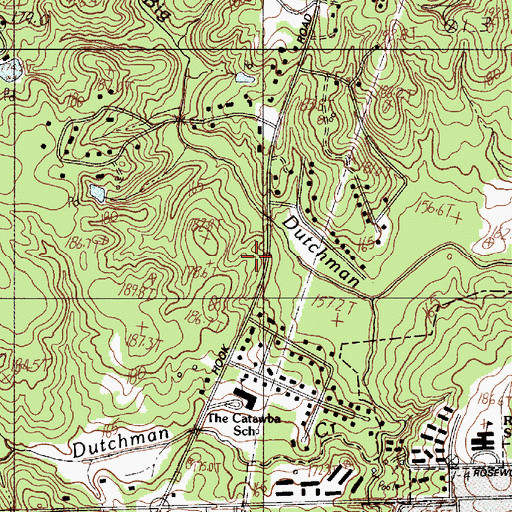 Topographic Map of Shiland Shopping Cneter, SC