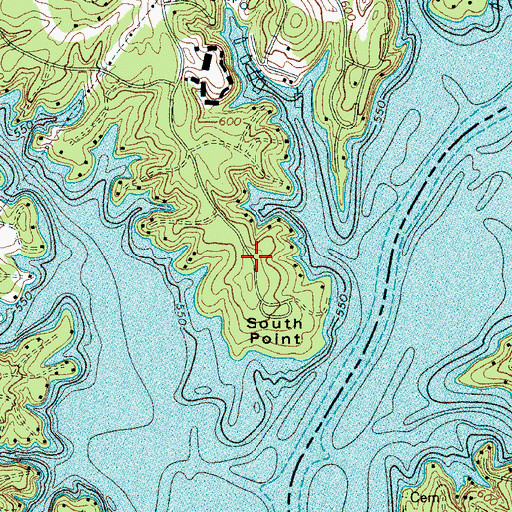 Topographic Map of South Point, SC