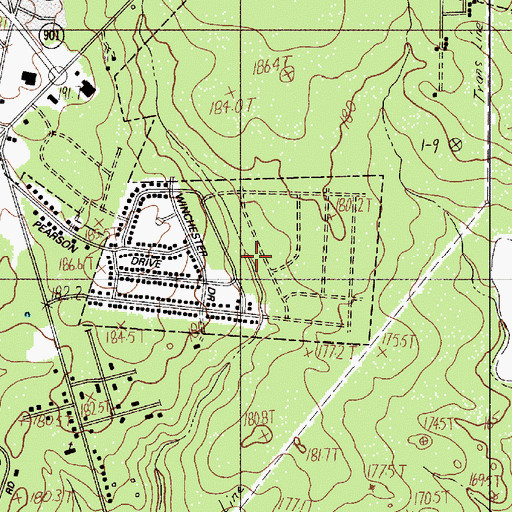 Topographic Map of Southland Park, SC