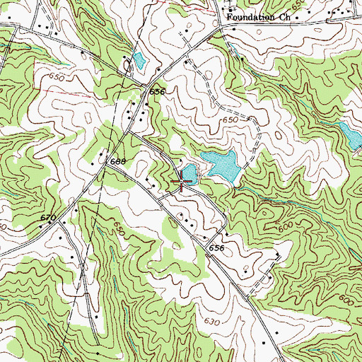 Topographic Map of Spring Valley, SC