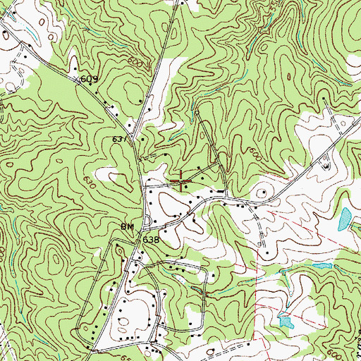 Topographic Map of Springstein, SC