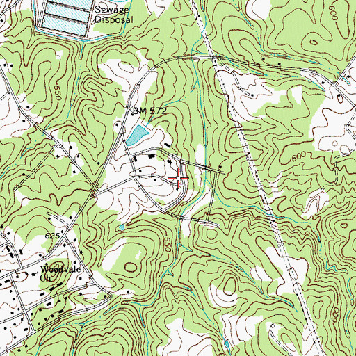 Topographic Map of Sturgis Estates, SC
