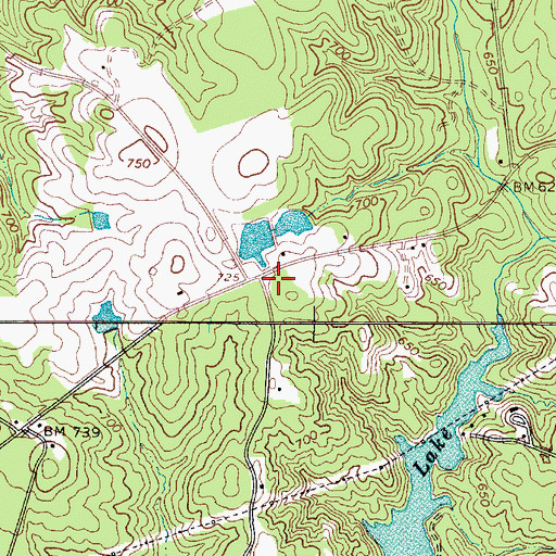 Topographic Map of Sutton Springs School (historical), SC