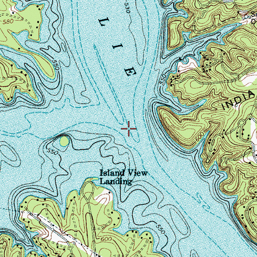 Topographic Map of Thorns Ferry (historical), SC