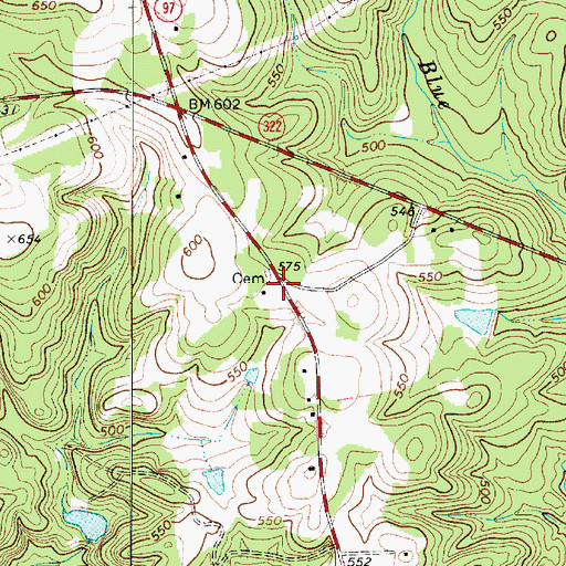 Topographic Map of Unity Church (historical), SC