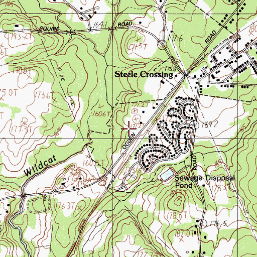 Topographic Map of Whispering Hills, SC