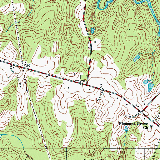 Topographic Map of Zion Hill School (historical), SC