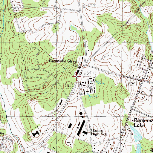Topographic Map of Abiding Savior Lutheran Church, SC
