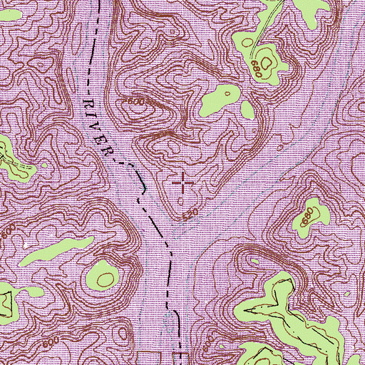 Topographic Map of Andersonville (historical), SC