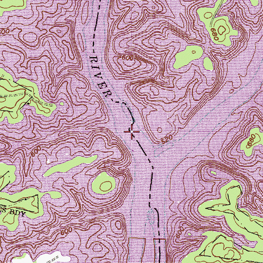 Topographic Map of Andersonville Ferry (historical), SC