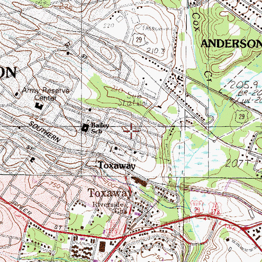 Topographic Map of Assembly Apostolic Church, SC