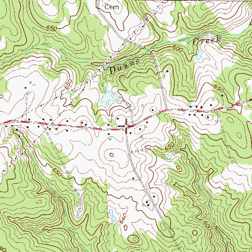 Topographic Map of Algary (historical), SC