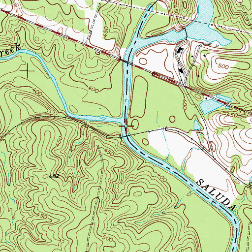 Topographic Map of Anderson Ferry (historical), SC
