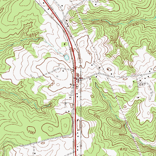 Topographic Map of Black, SC