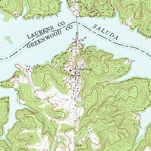 Topographic Map of Boyds Mill, SC