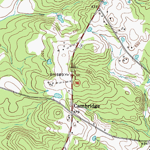 Topographic Map of Brooks School (historical), SC