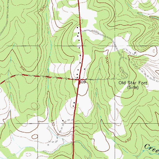 Topographic Map of Cambridge (historical), SC