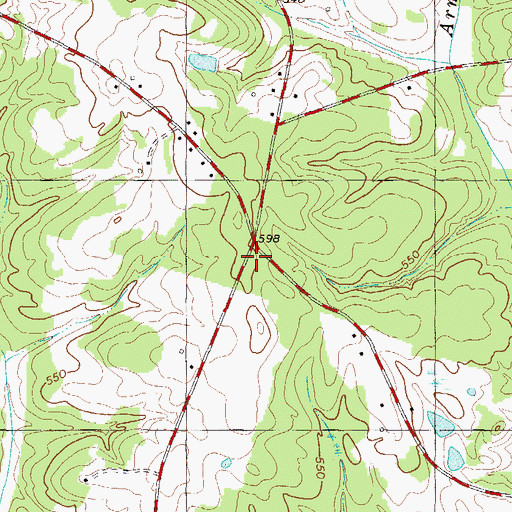 Topographic Map of Davis School (historical), SC