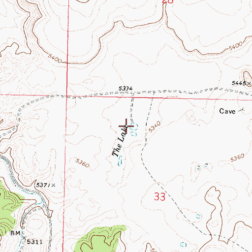 Topographic Map of The Lake, AZ