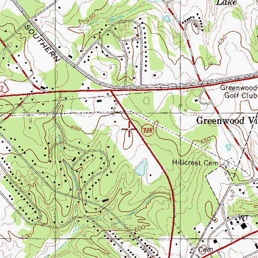 Topographic Map of Emerald Junior High School, SC