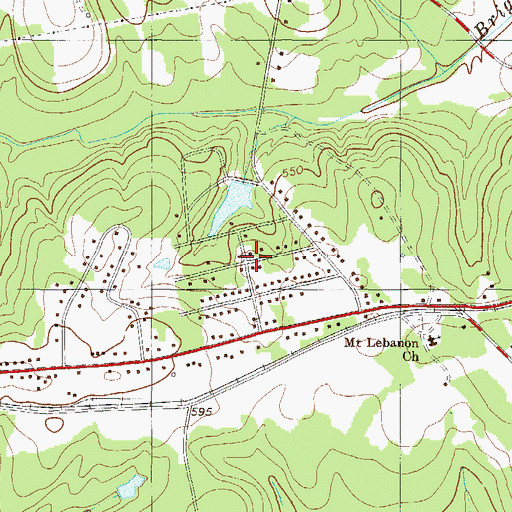 Topographic Map of Fairforest, SC