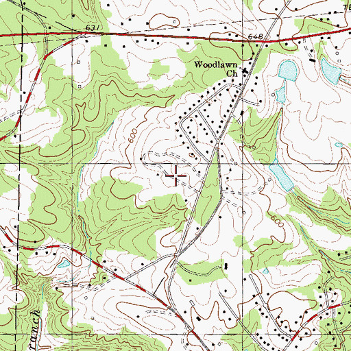 Topographic Map of Fawn Brook, SC