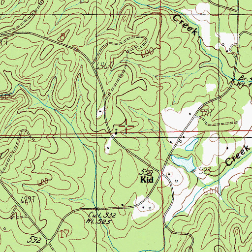 Topographic Map of Mount Vernon Church, AL