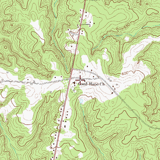 Topographic Map of Good Hope School (historical), SC