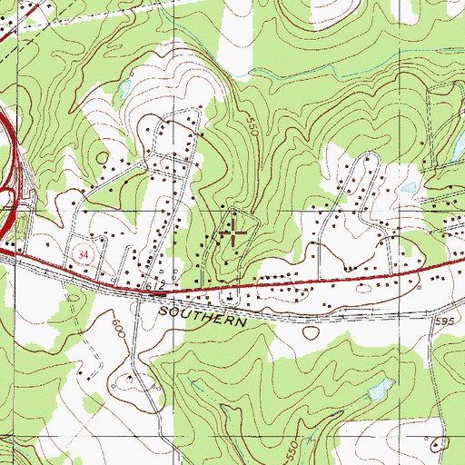 Topographic Map of Hartzog Acres, SC