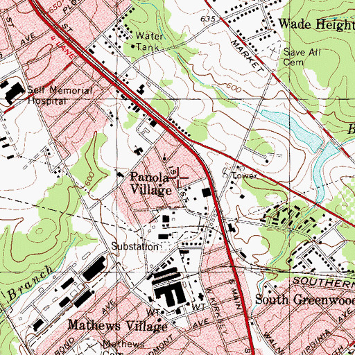 Topographic Map of Holiness Church (historical), SC